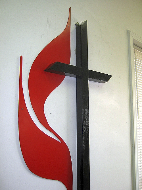  cross for  methodist church , UMC Cross and flames , Custom United Methodist Cross & Flames design, Flames & Cross Logo for United Methodist Church