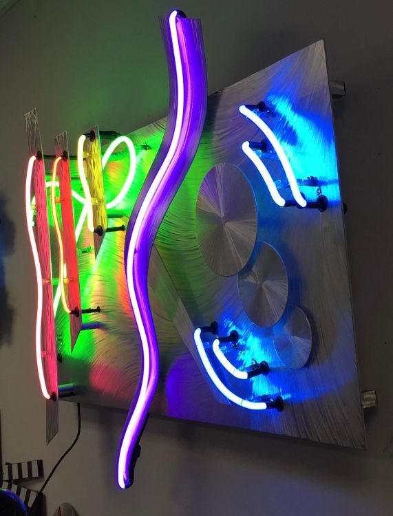 neon art sculptures and neon tubes