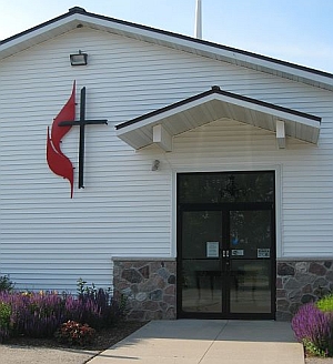 United Methodist Cross & Flames, UMC Cross, Outdoor Cross for UMC Church, church cross,