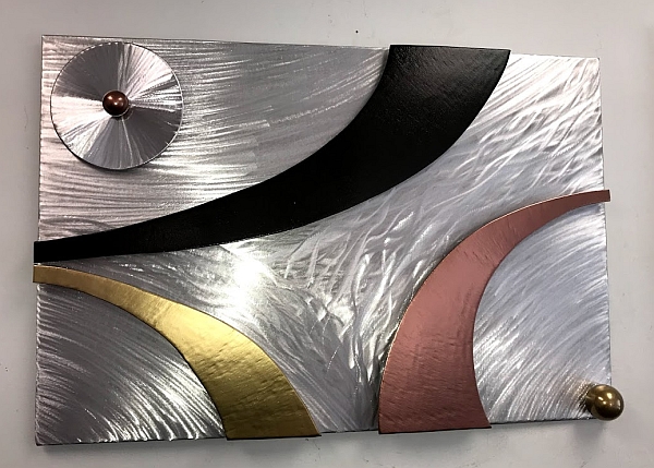 metal wall art wall sculpture made by a artist tony Viscardi