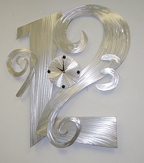 abstract clock, aluminum clock, clock, clocks,contemporary clock,modern clock