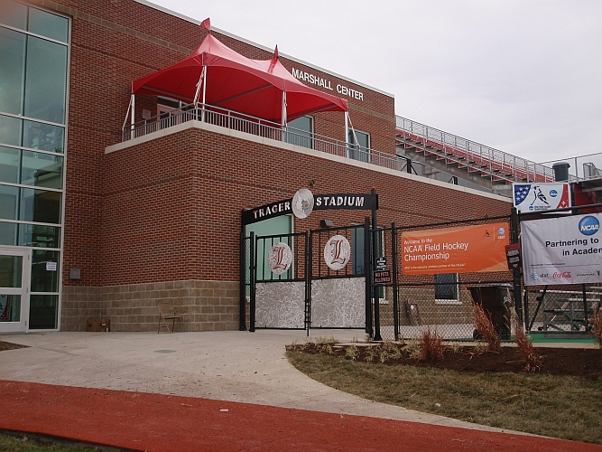 Trager stadium at university of louisville, Gates and awning