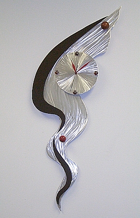 abstract art,abstract clock, viscardi designs, tony viscardi, functional art, clocks, clock, large clock, 