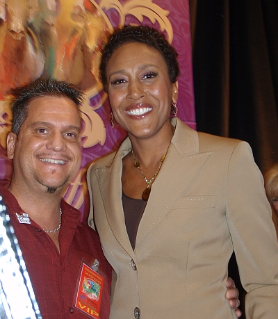 Robin Roberts  Robin Roberts of  the ABC NEWS  "Good Morning America" T.V showwith Tony Viscardi 