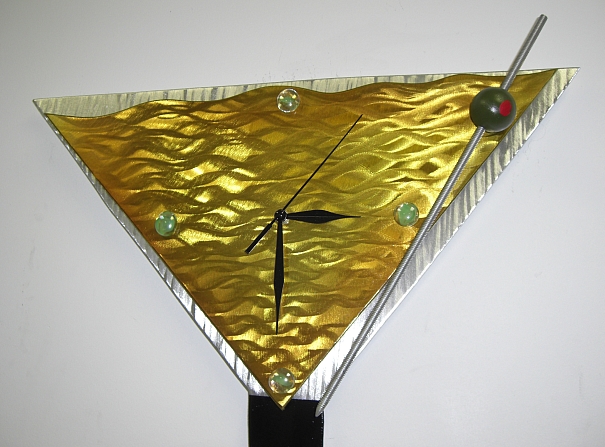 martini clock , contemporary clock, martini art, viscardi designs, tony viscardi, bar clock, 