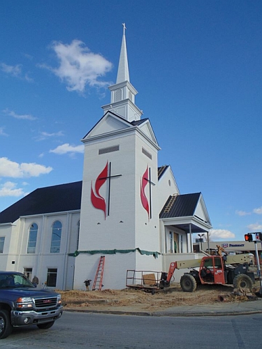 United Methodist Church sign Logo, UMC Cross & Flames sign come in all sizes, church cross, UMC Cross, large cross and flames, lit cross and flames, viscardi designs, tony viscardCross & Flames, UMC Cross, Church Cross, Tony Viscardi, Viscardi designs